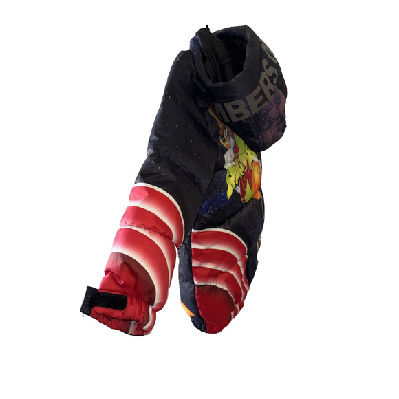 Members Only Black Mini Tune Squad Daffy Duck Puffer Jacket Size 3T - Picture 7 of 14